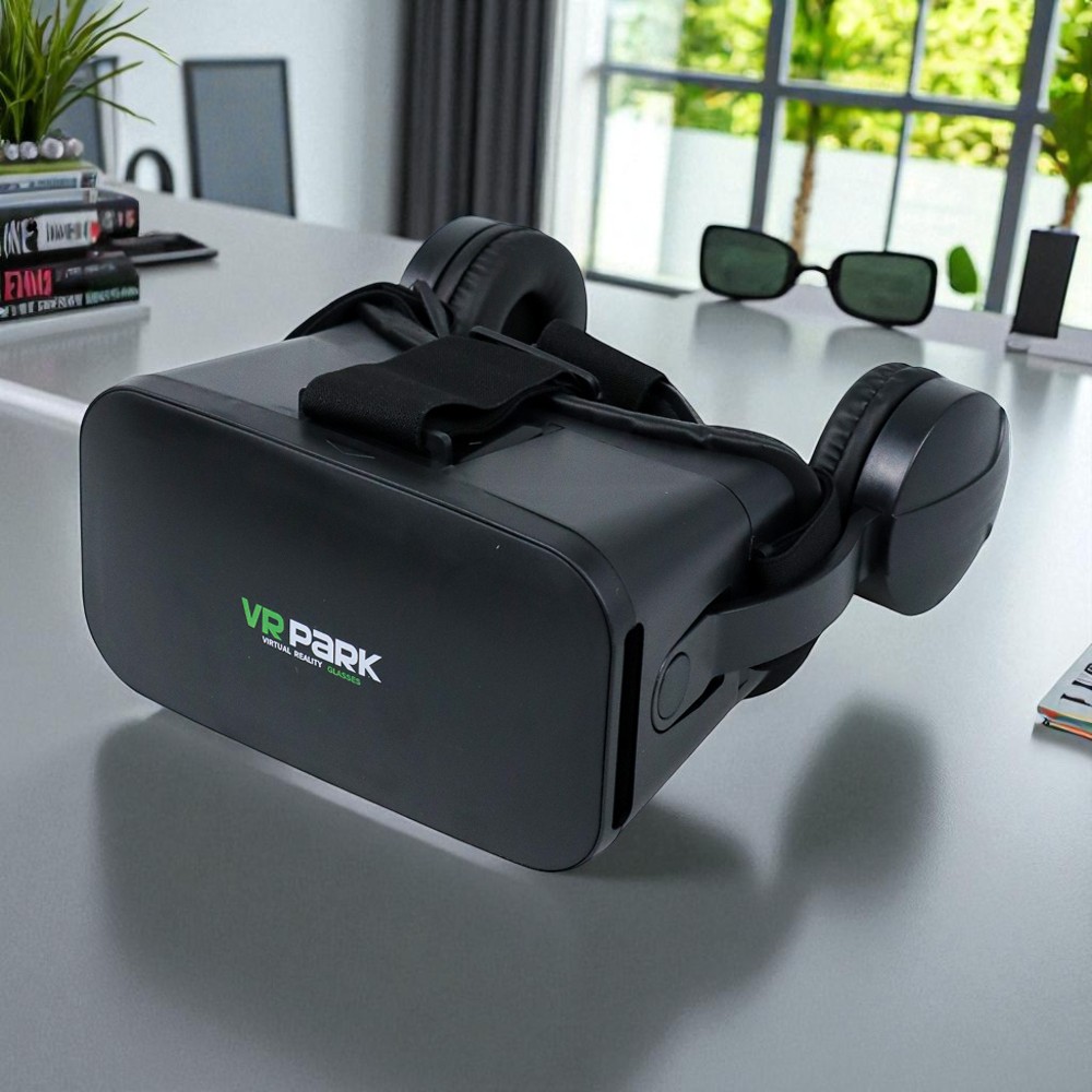 VRPARK Box Virtual Reality VR Glasses Headset with Headphone - J20