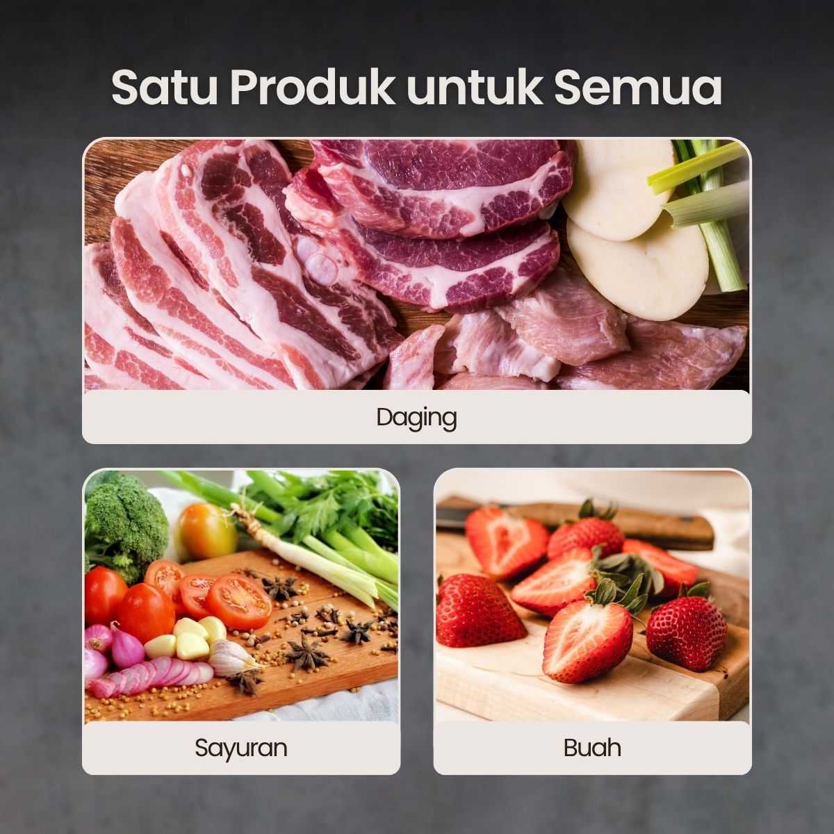 KNIFEZER Pisau Dapur Serbaguna 2in1 Stainless 5Cr13MOV Kitchen Knife - SJA0-87 - Gambar 5