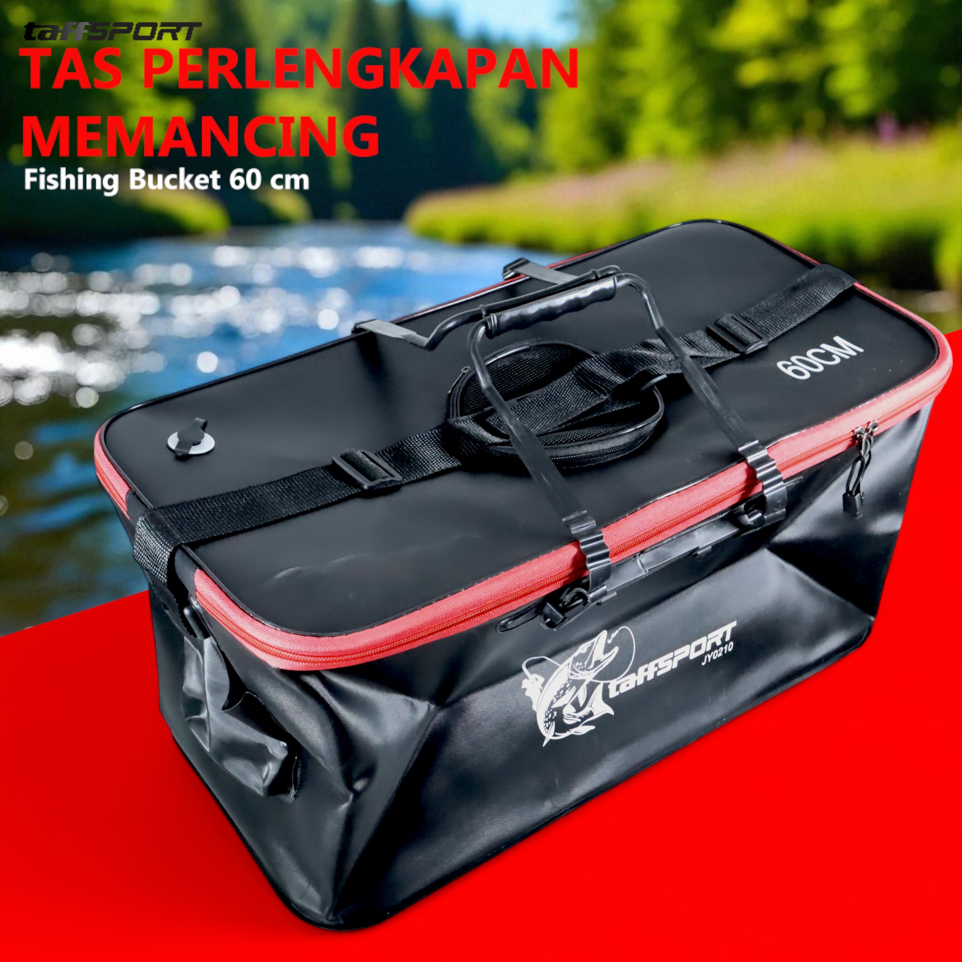 TaffSPORT Tas Perlengkapan Memancing Portable Fishing Bucket 60cm - JY0210