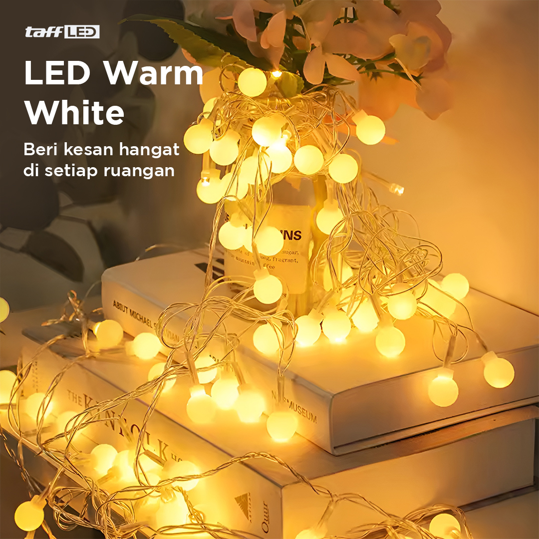 TaffLED Lampu Hias Gantung String Lights Model Bohlam Mini Waterproof - ZYD0931