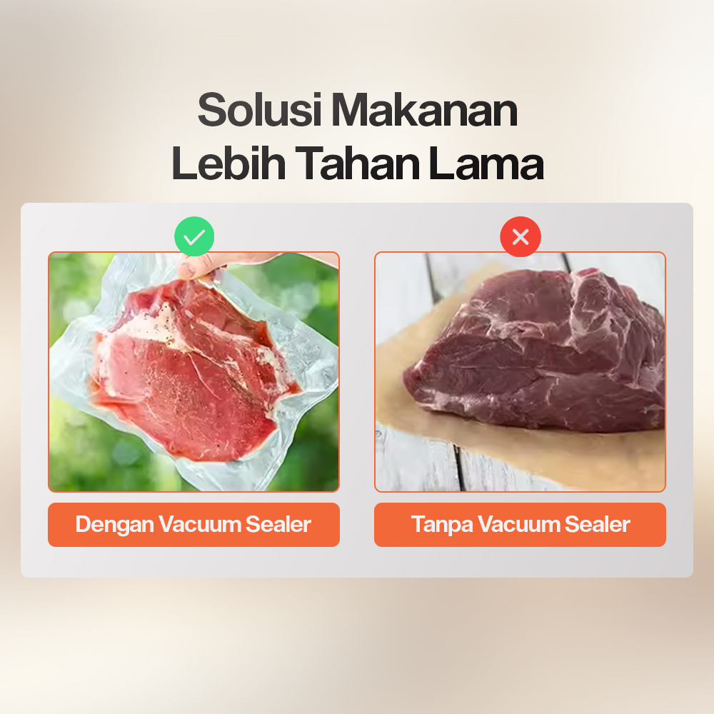 SOVACUM Alat Vakum Makanan Vacuum Sealer Packaging Machine with Bag - SX-100