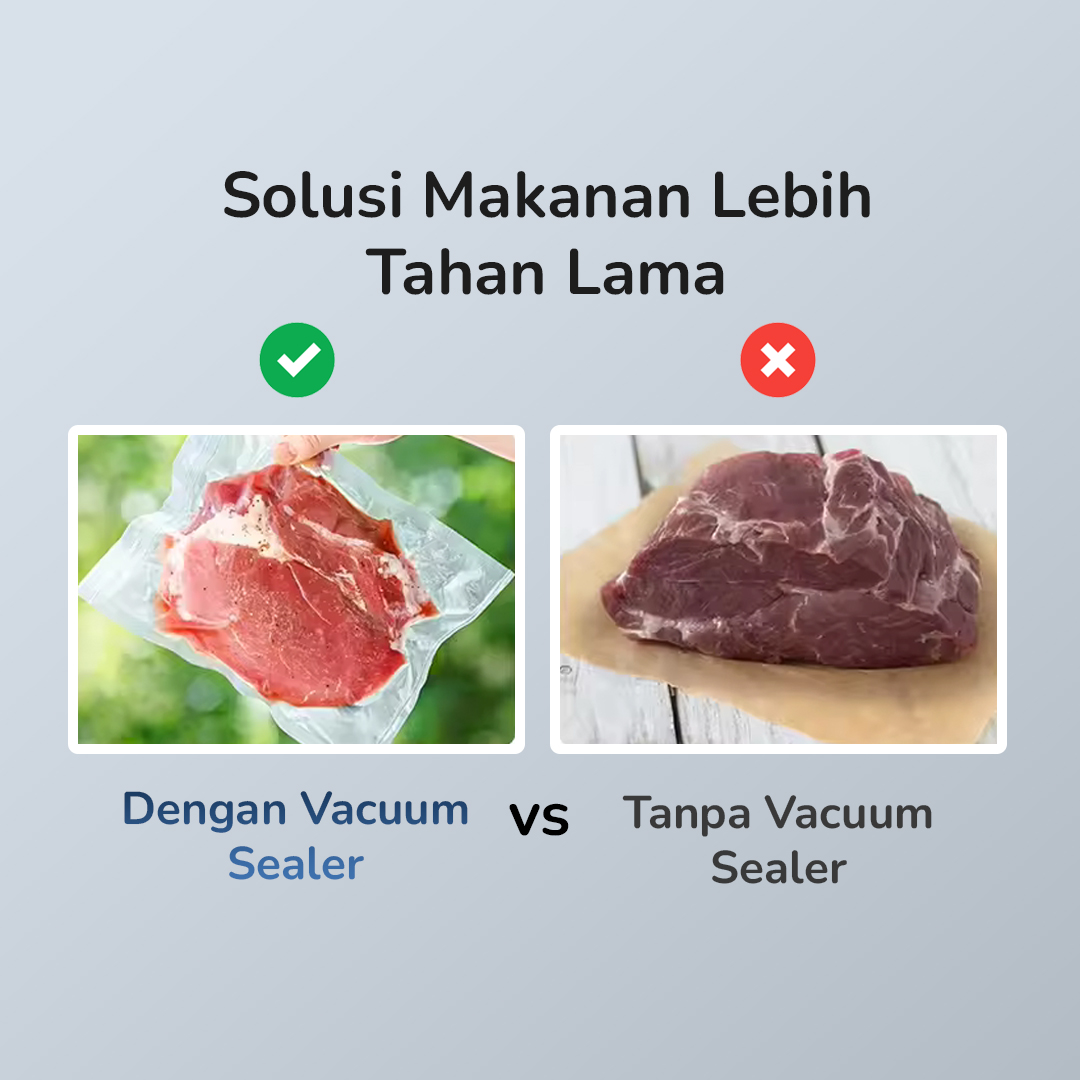 TFALO Alat Vakum Makanan Vacuum Sealer Packaging Machine with Bag - FK-7912