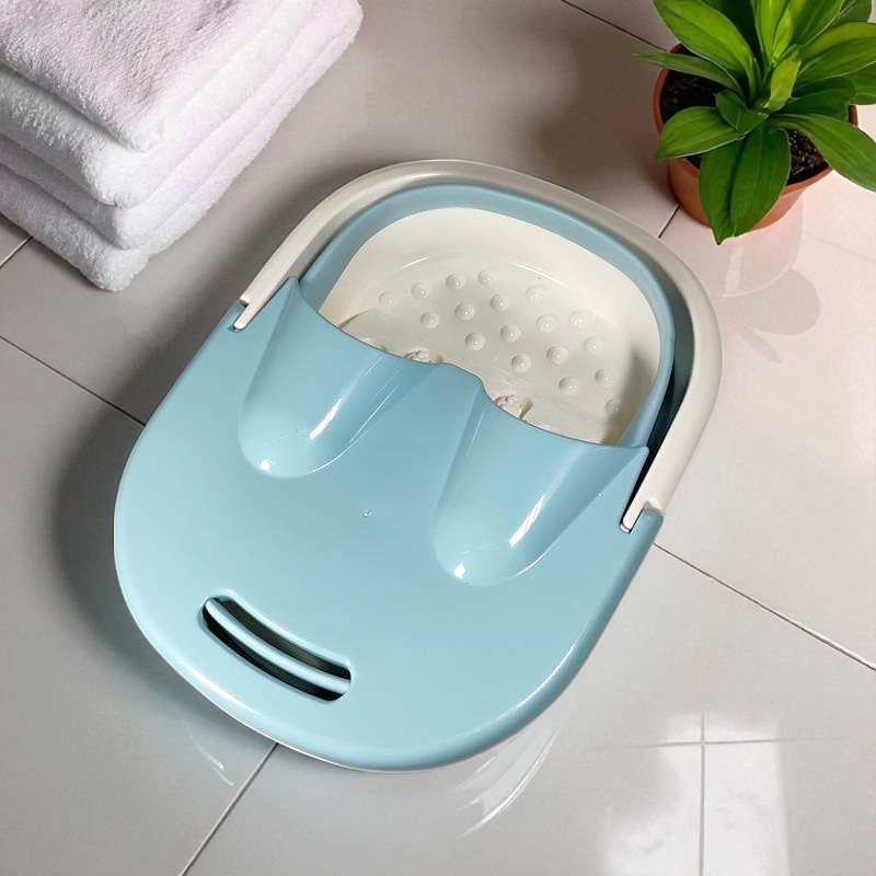 Mrosaa Ember Pijat Kaki Folding Foot Wash Tub SPA Sauna Massage Bucket - 7981