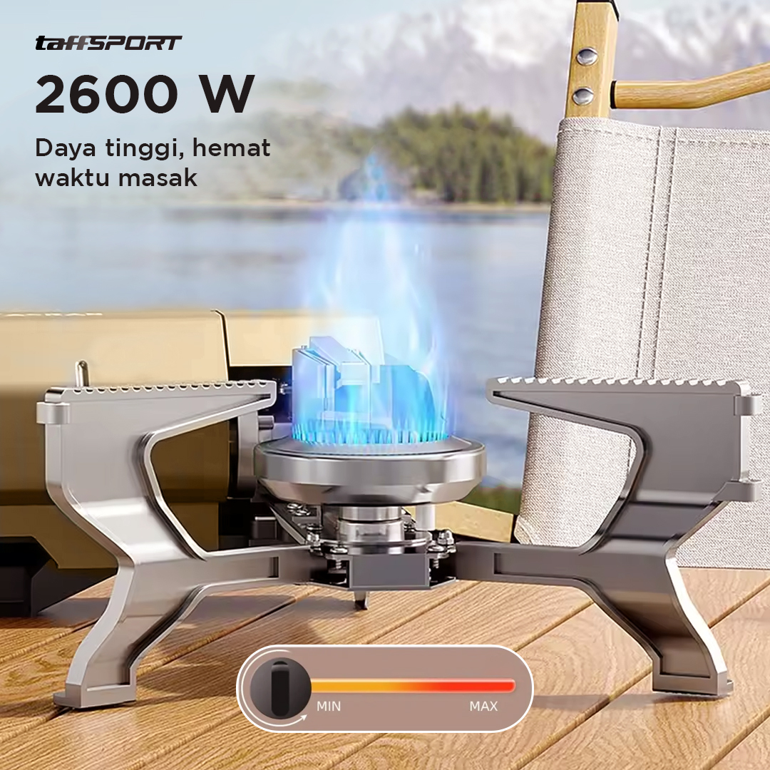 TaffSPORT Kompor Gas Portable Mini Lipat Ultralight Camping Stove - PYB-DKS1001