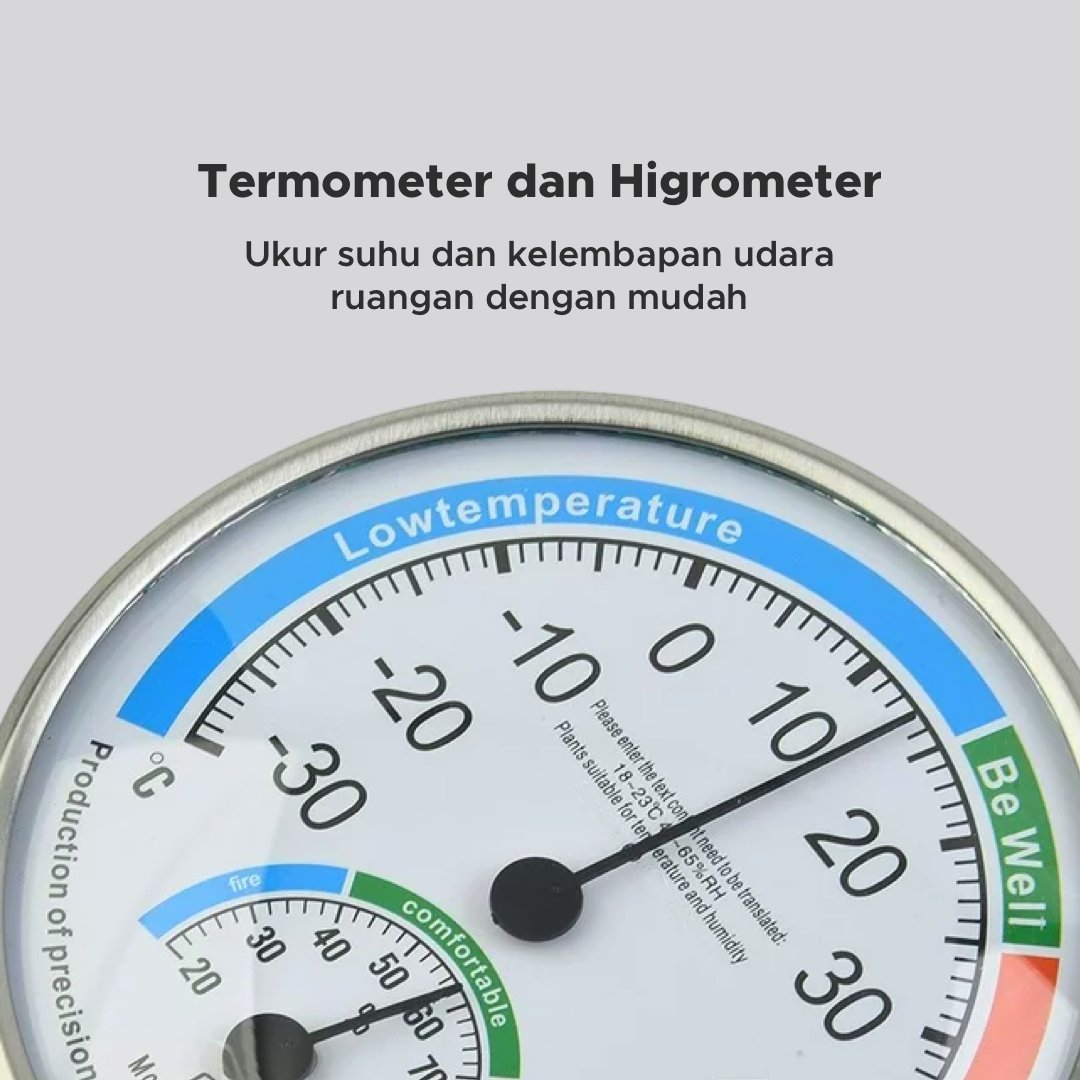 Taffware Analog Thermometer Hygrometer Temperature Humidity - TH101B