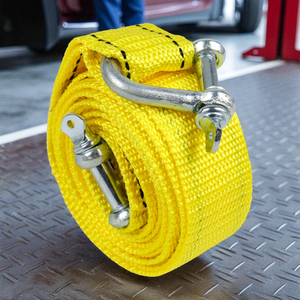 JEELY Tali Derek Mobil Emergency Tow Rope Metal Buckle U-Type 2.9M - JL30