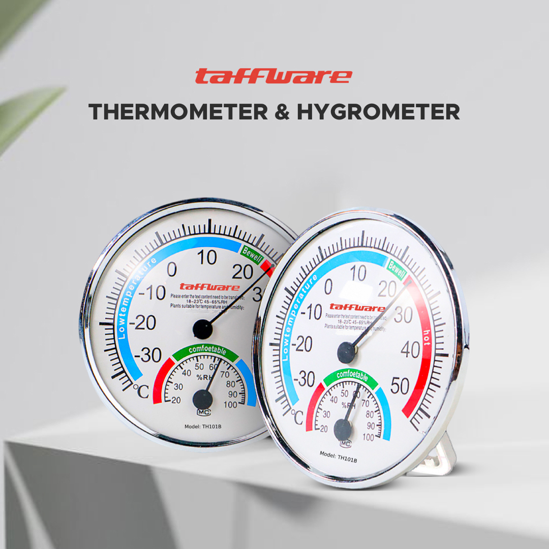 Taffware Analog Thermometer Hygrometer Temperature Humidity - TH101B