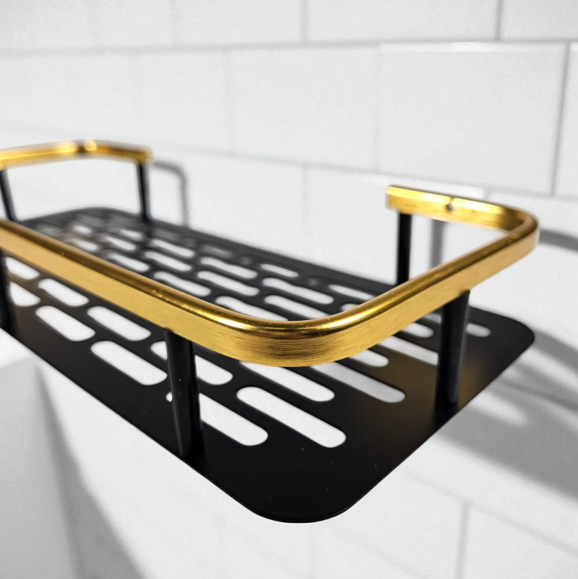 TaffHOME Rak Gantung Kamar Mandi Organizer Rack Aluminium 2 PCS - SHR241