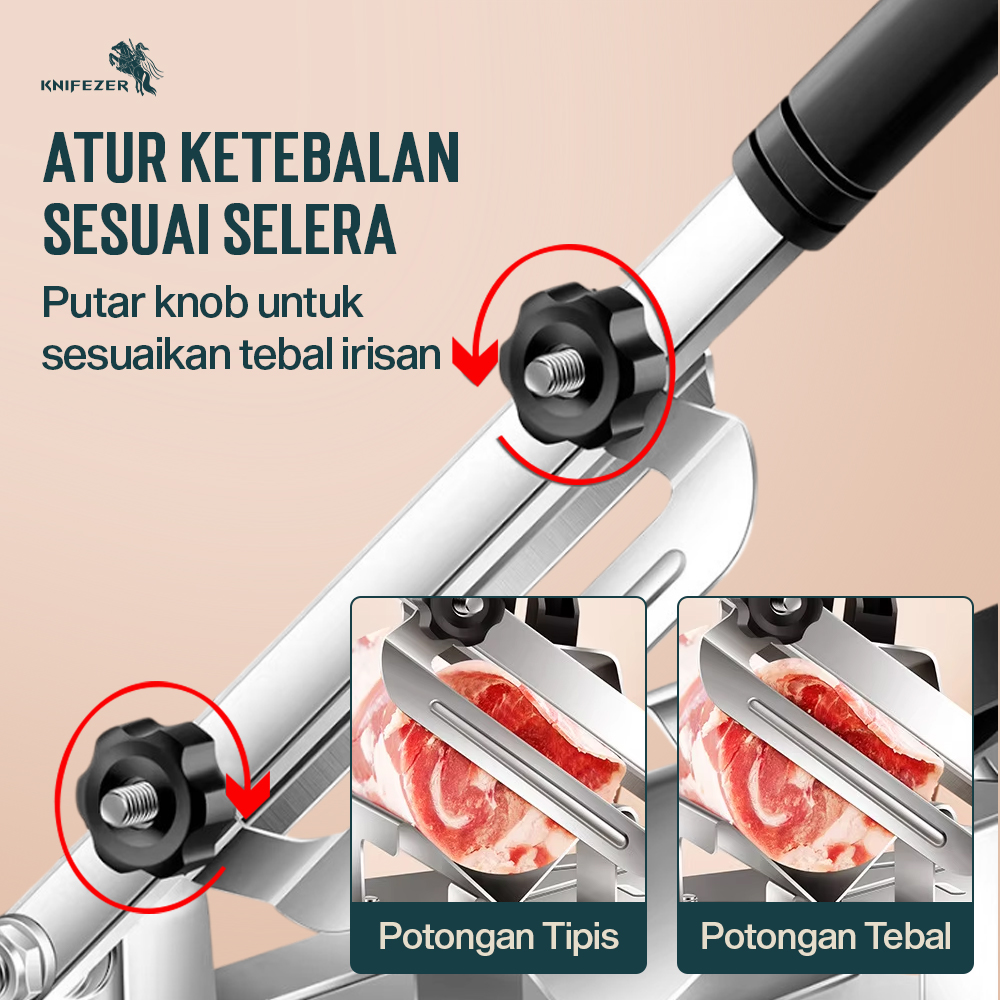 KNIFEZER Alat Pemotong Daging Buah Vegetables Meat Slicer - BX002
