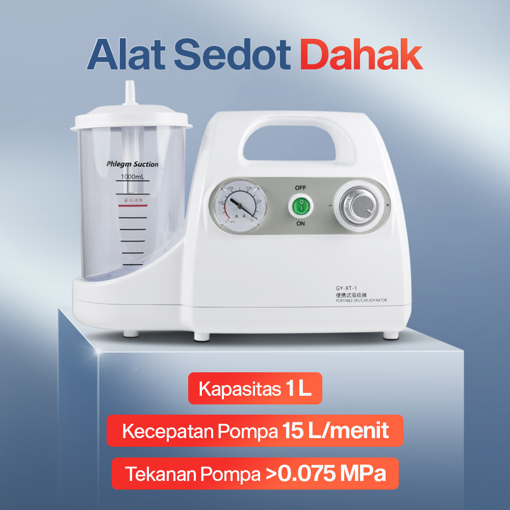 FOFO Alat Penyedot Dahak Elektrik Portable Sputum Suction Pump 1L - GY-XT-1