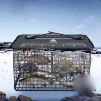 DIAO ZONG G Keramba Korang Ikan Kotak Lipat Floating Fish Net Bag 40L - SK40