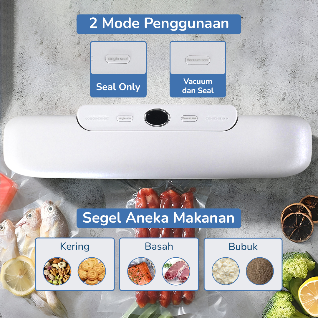 TFALO Alat Vakum Makanan Vacuum Sealer Packaging Machine with Bag - FK-7912