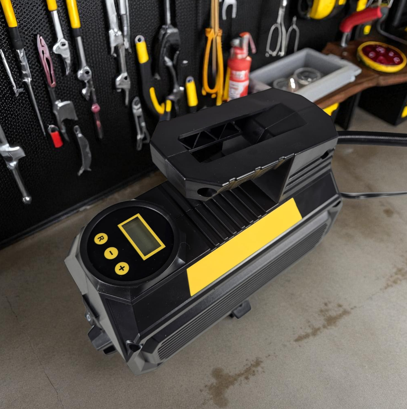 HSC Inflator Pompa Angin Ban Mobil Portable Tire Pump 150 PSI 120W - 8001