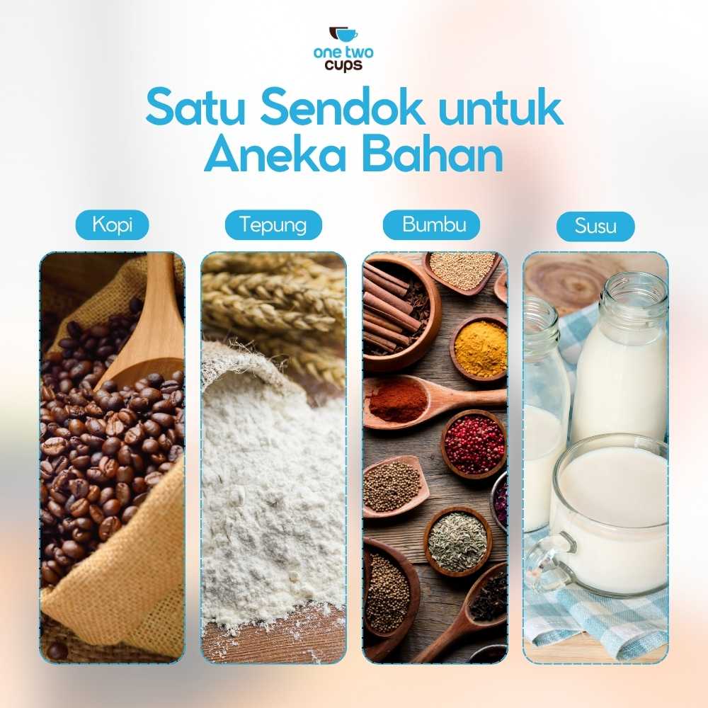 One Two Cups Sendok Takar Ukur Cup Measuring Spoon 10 PCS - 16799 - Gambar 5