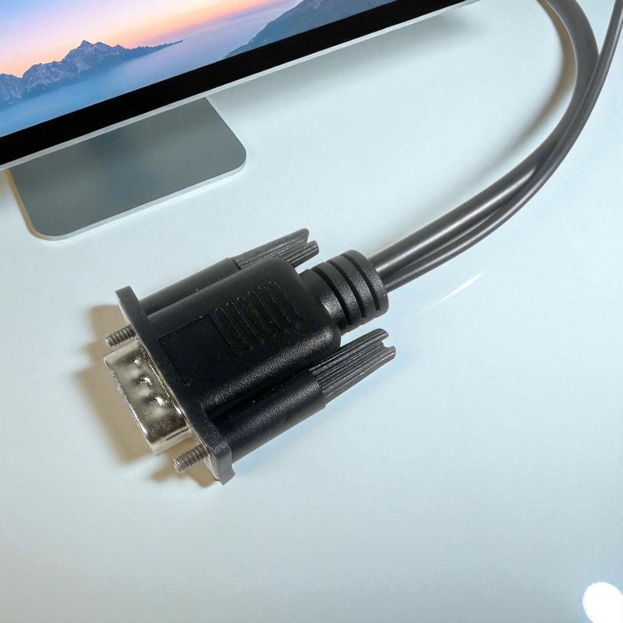 Kabel Adapter Converter VGA Male ke HDMI 1080P dengan Audio