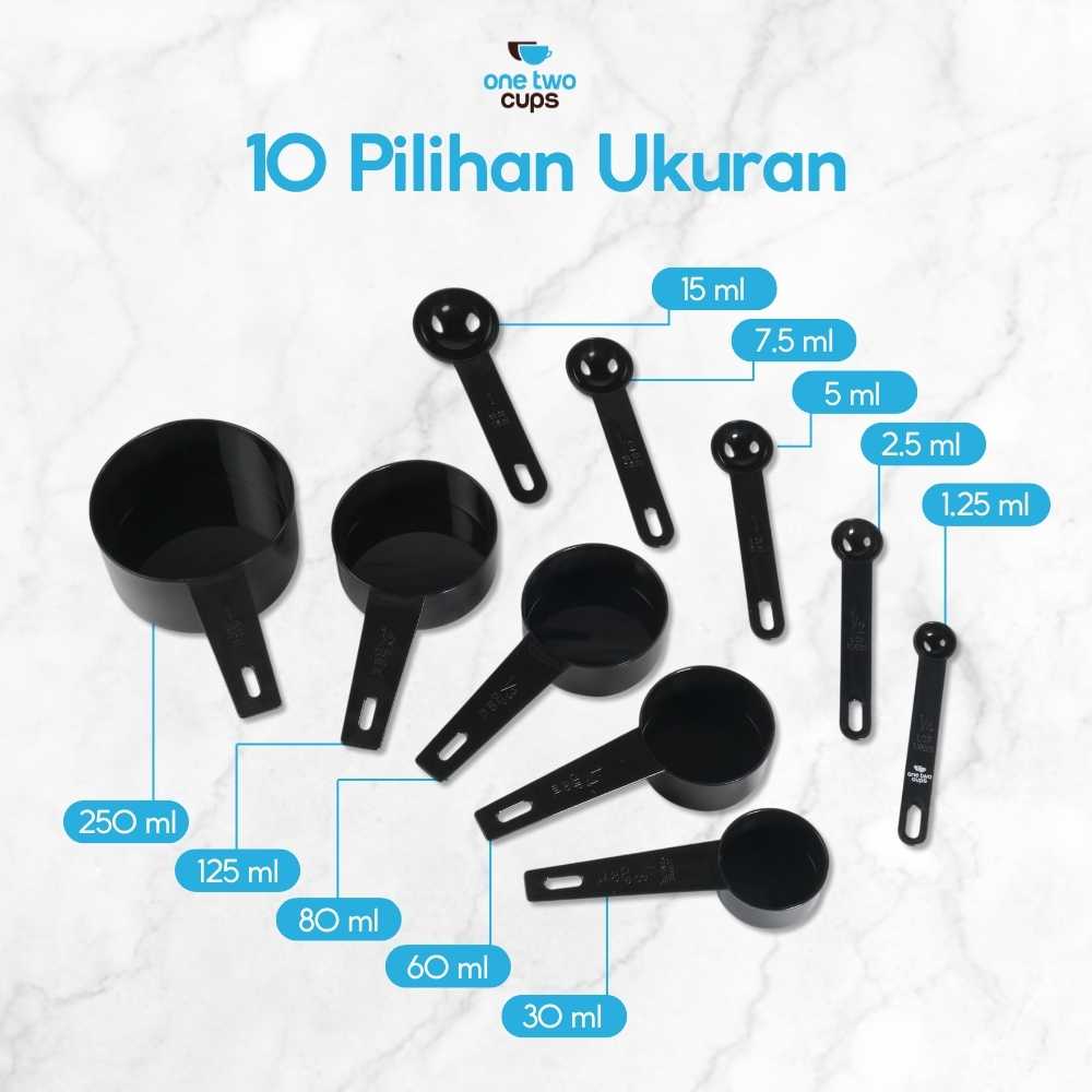 One Two Cups Sendok Takar Ukur Cup Measuring Spoon 10 PCS - 16799 - Gambar 2