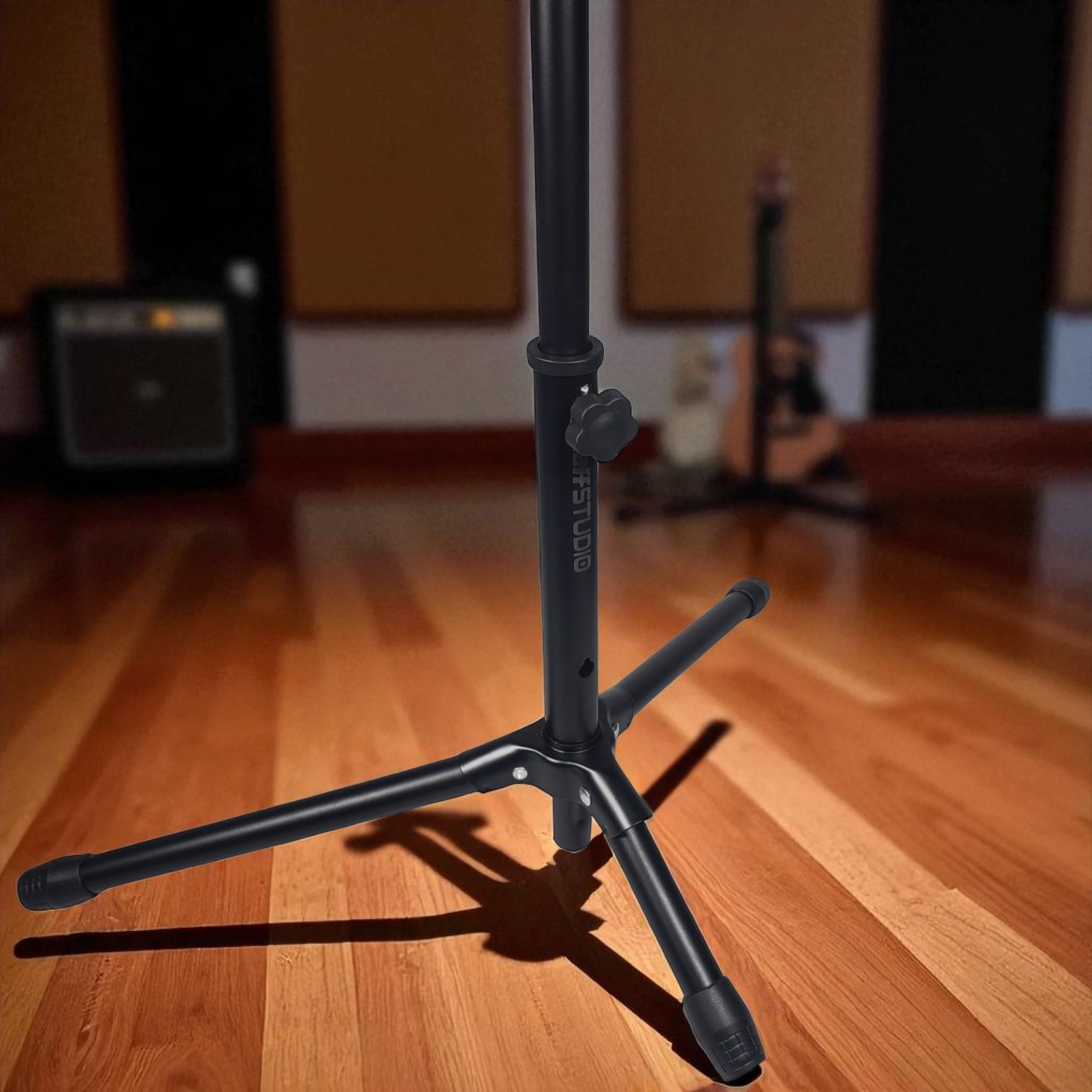 TaffSTUDIO Stand Gitar Long Neck Adjustable Guitar Stand Aluminium - HK00433
