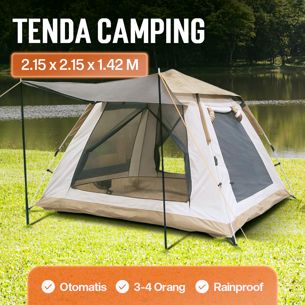 WolFAce Tenda Camping Lipat Otomatis Quick Open Anti UV Rain Proof - CT-XML-9-1