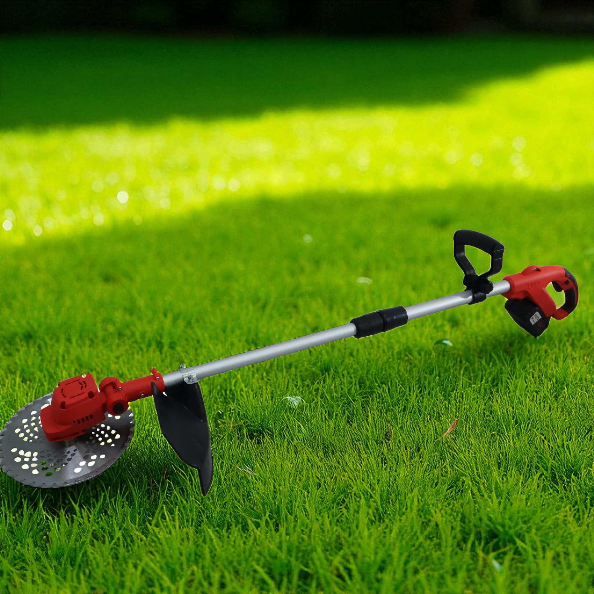 BORNRIN Mesin Pemotong Rumput Ranting Electric Grass Trimmer 3000mAh - BR12