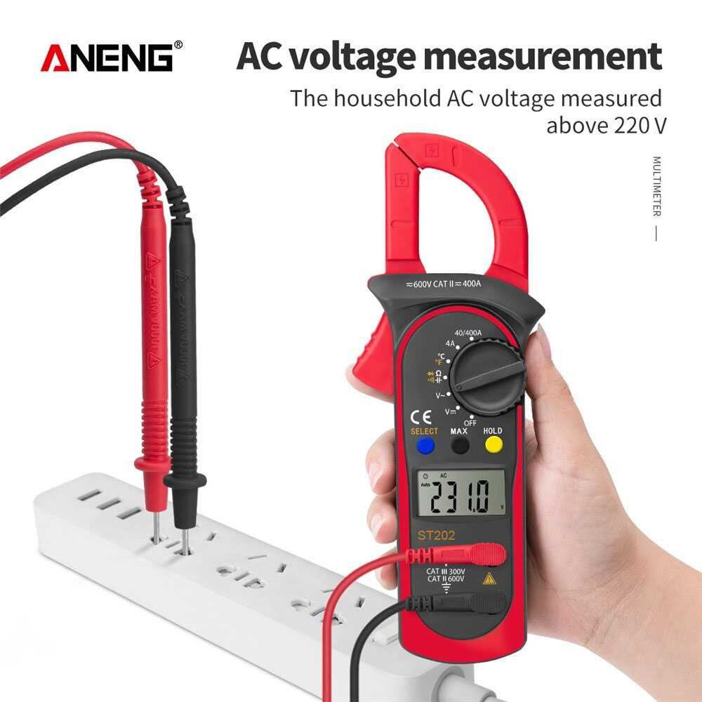 ANENG Digital Multimeter Voltage Tester Temperature - ST202