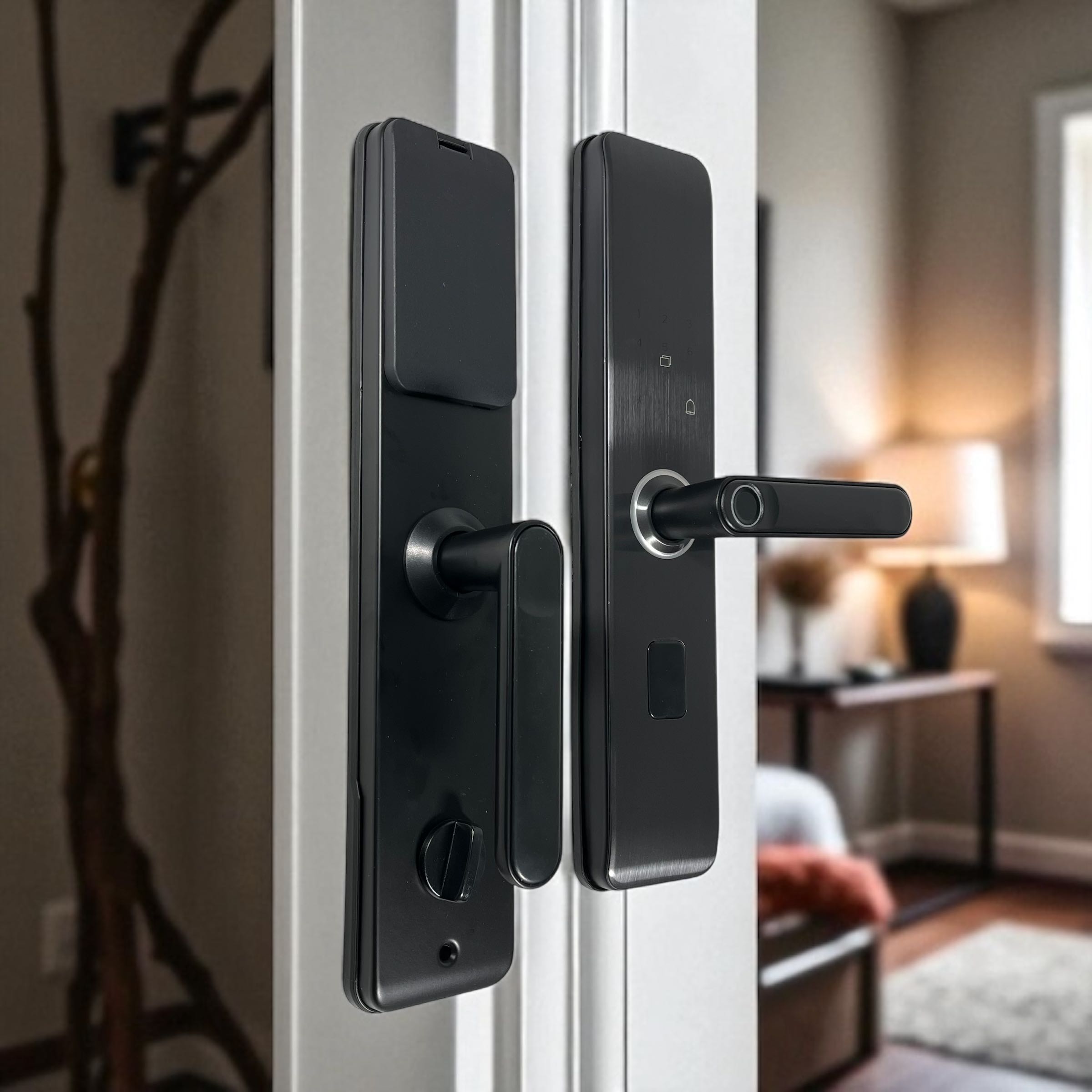 YONGLISHUN Smart Door Lock Fingerprint Password Card Cryptography - MJ3