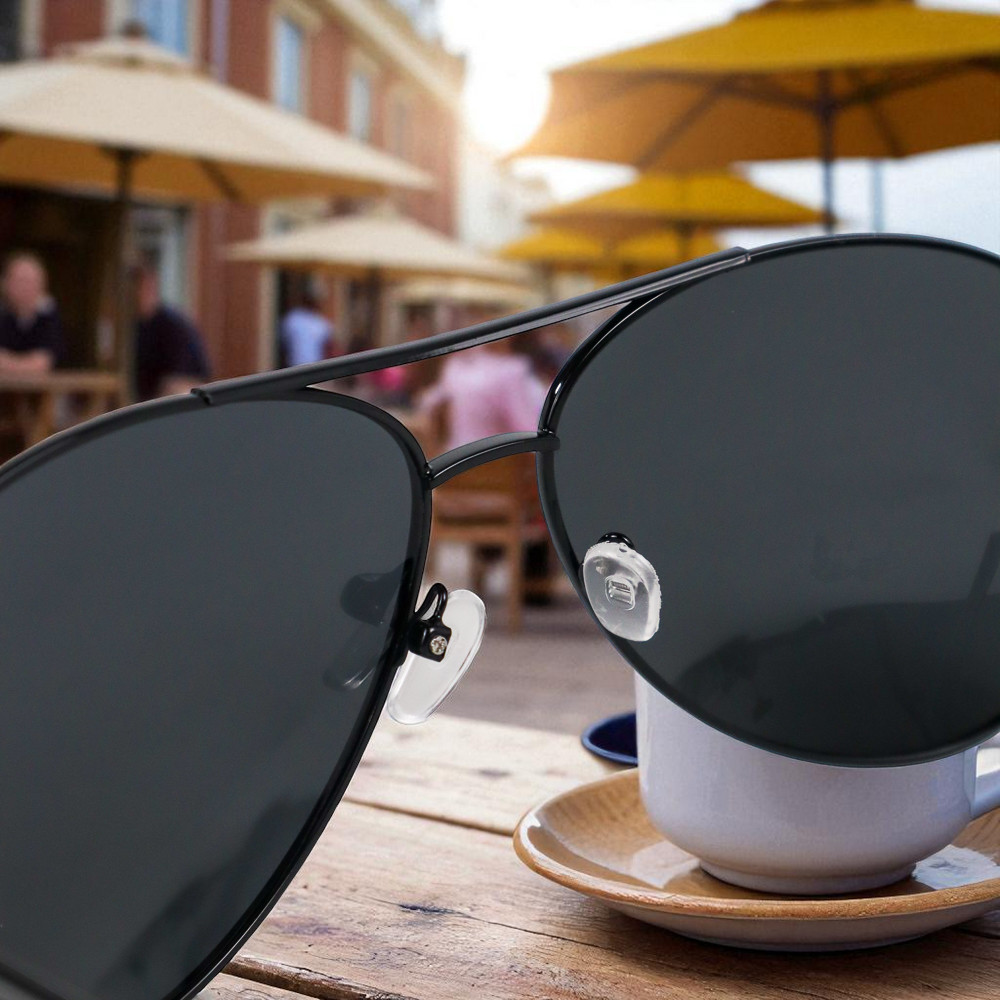 Aoron Kacamata Hitam Aviator Polarized Sunglasses UV Protection - RB2132