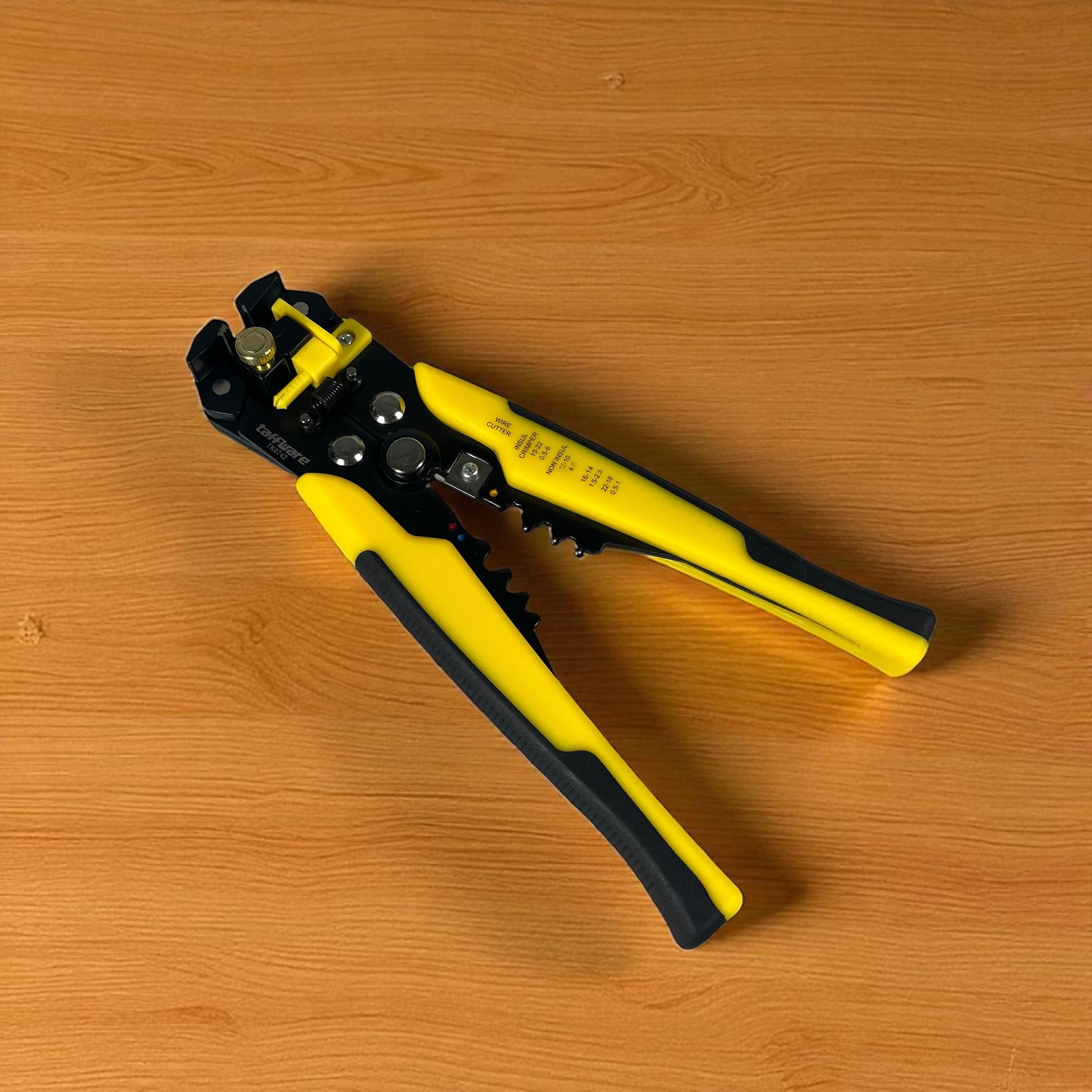 Taffware Tang Kabel Automatic Wire Stripper Cutter Crimper Pliers - TK0742