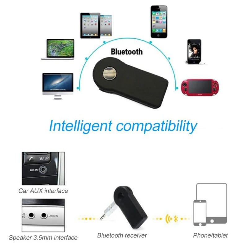 VCACA Bluetooth Receiver Audio Mobil Speaker Handsfree A2DP 3.5mm - VC50