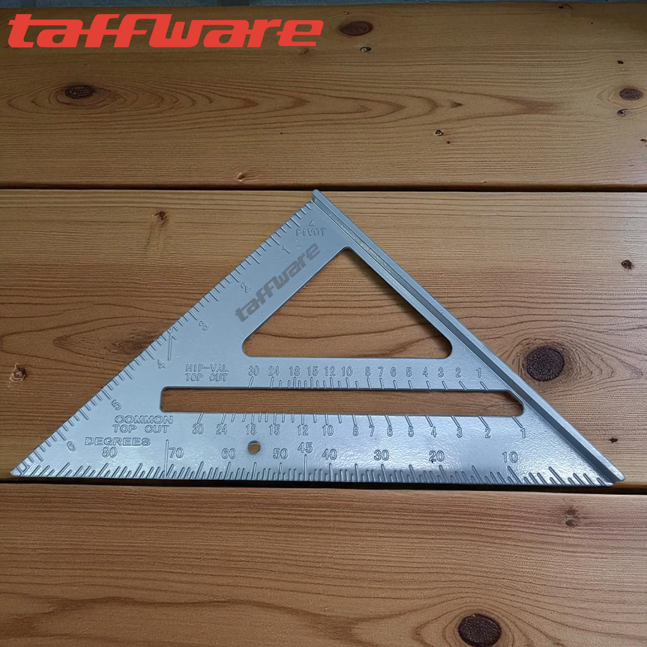 Taffware Penggaris Siku Mistar Triangle Ruler Aluminium Alloy - VK18
