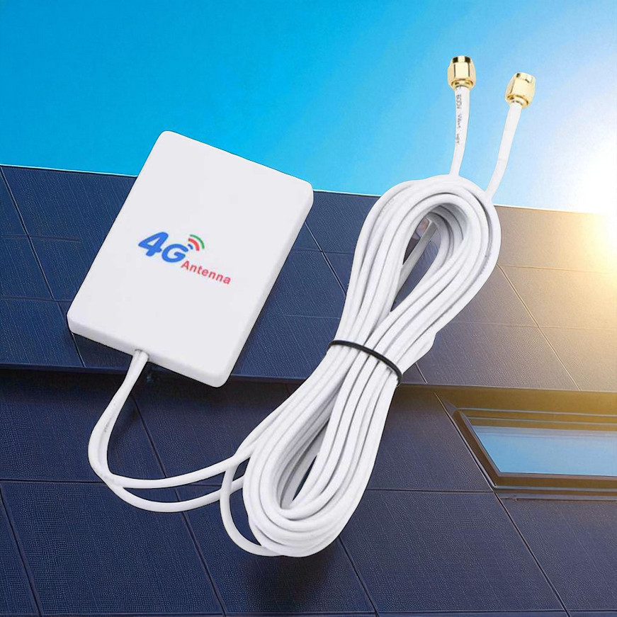 D-LENP Antena Eksternal 3G 4G LTE 28dBi SMA Connector with 2M Cable - RG174