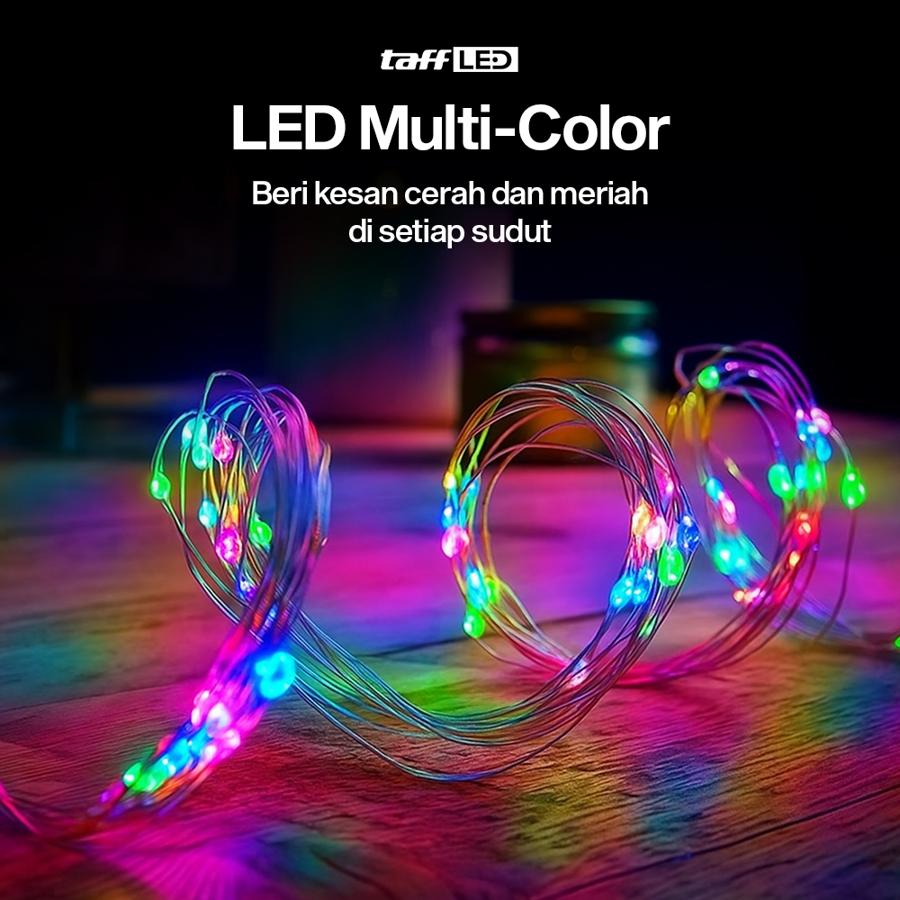 TaffLED Lampu Hias String Lights Waterproof USB Power 50 LED 5M - SZ
