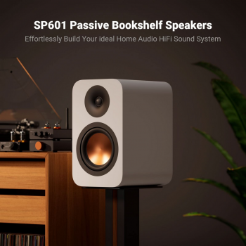 Fosi Audio Passive Speaker Bookshelf 2 Way 6.5 Inch Woofers HiFi 160W - SP601