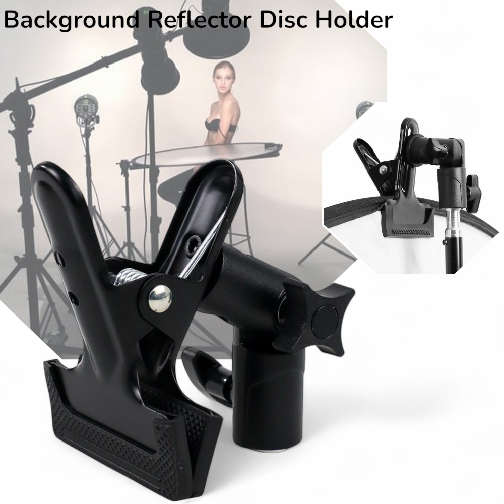 MEKING Background Reflector Disc Holder Bracket Clamp Klip Backdrop - QM3400