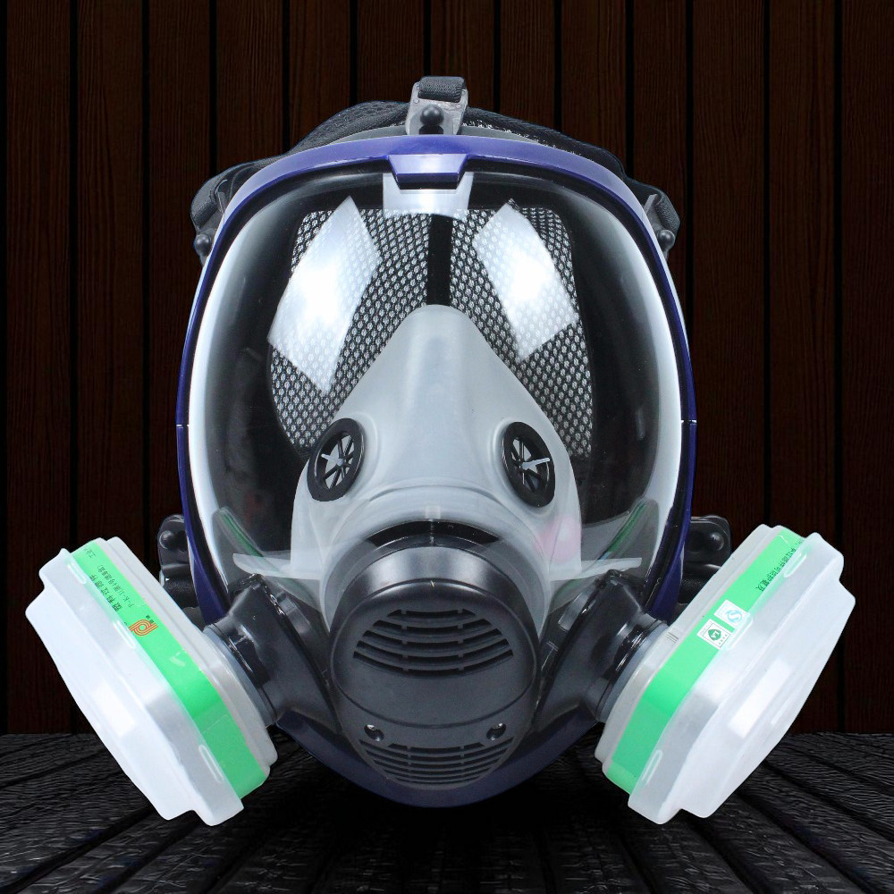 Masker Respirator Gas Mask Full Face N95 2011 Cotton Filter - 6800