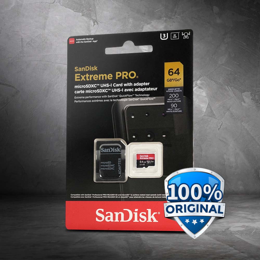 SanDisk Extreme Pro microSDXC UHS-I A2 V30 200MB/s