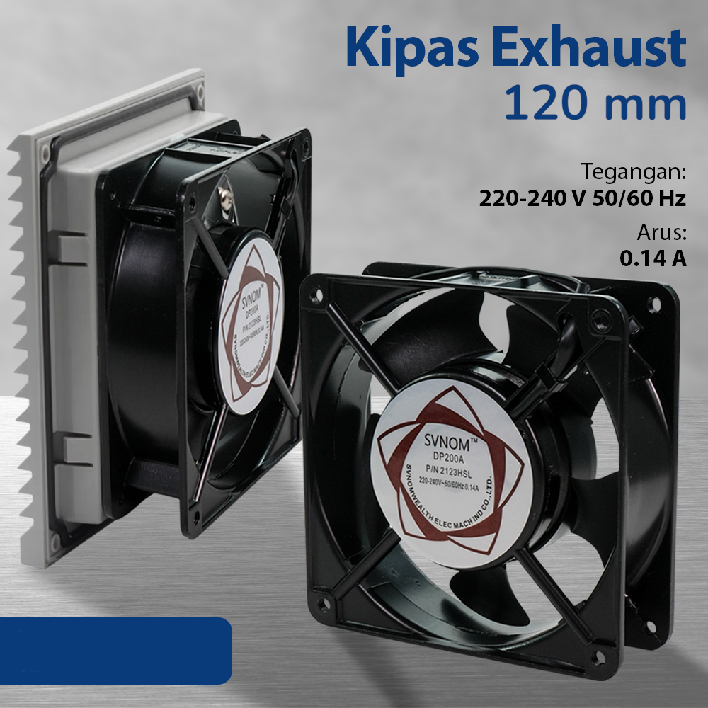 SVNOM Kipas Exhaust Cooling Fan 12cm 220V 0.14A - DP200A