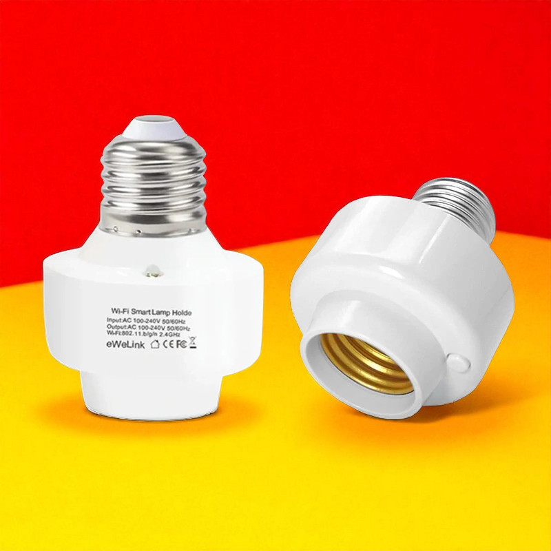 Yiweiilan Fitting Lampu Pintar Smart Lamp Socket Remote Mobile App E27 - DT0008