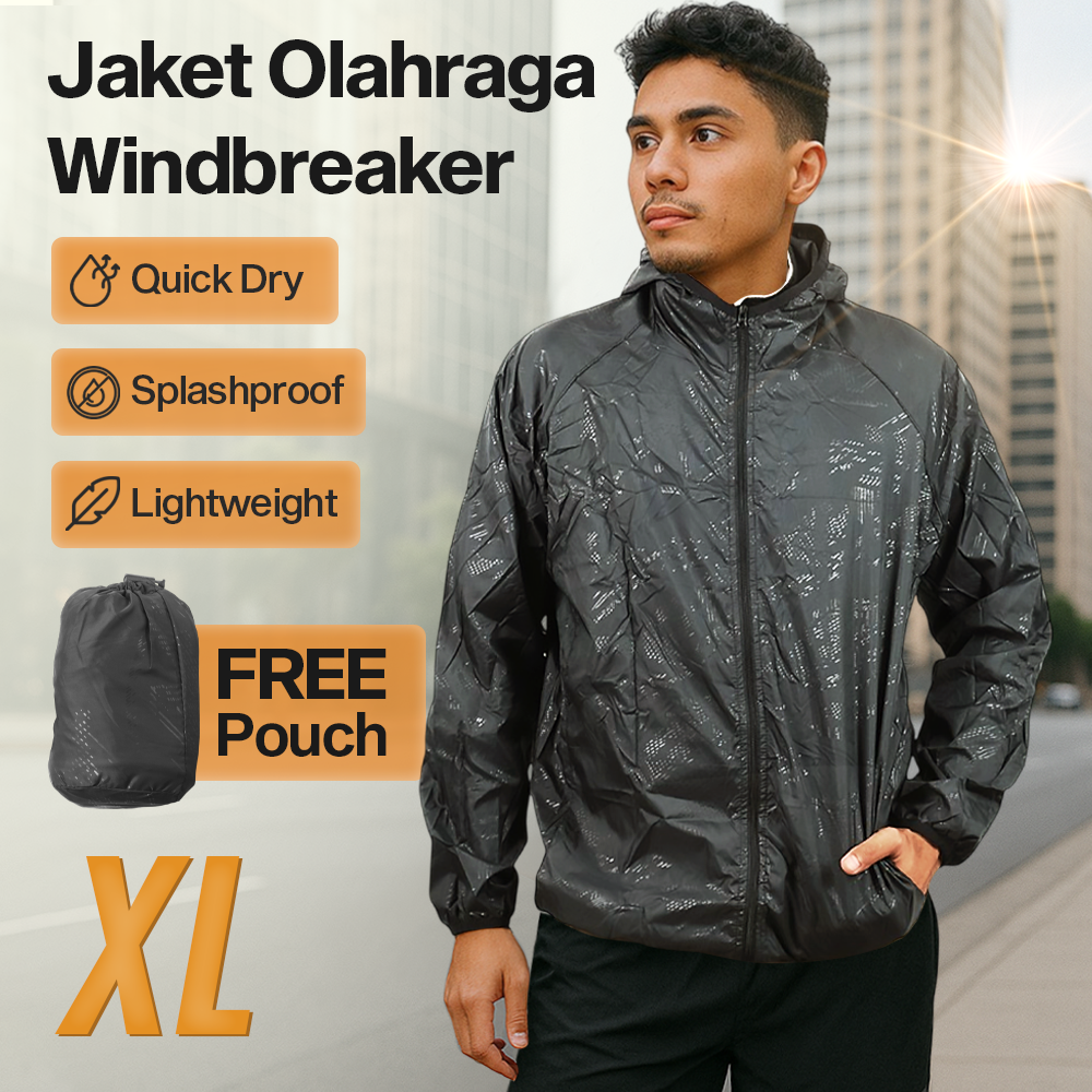 LENTHIMEN Jaket Olahraga Quick-dry Windbreaker - WY-01