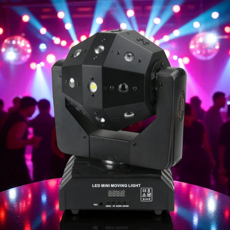 GVT Lampu Proyektor Disco Ball Moving Head 16 LED DMX512 RGB 120W 220V - GV120