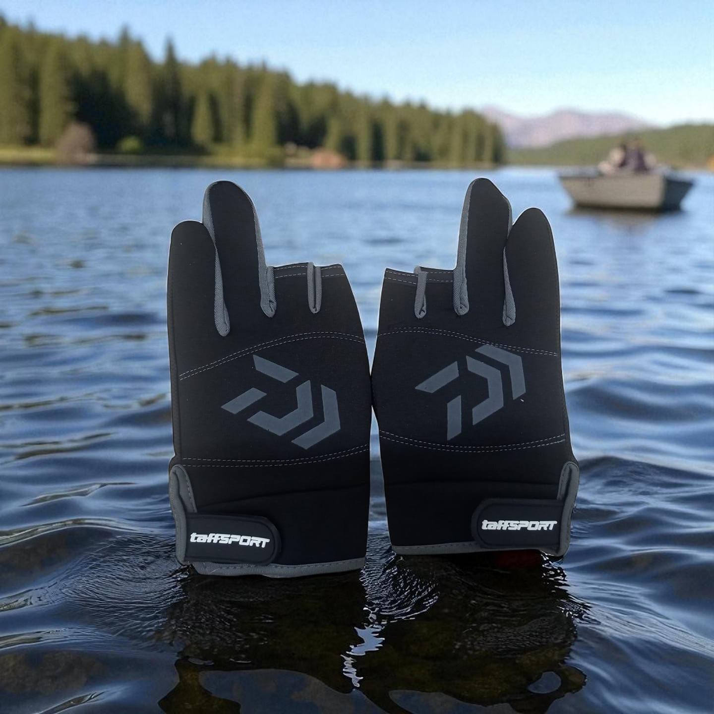 TaffSPORT Sarung Tangan Mancing Breathable Glove Half Finger 1 Pair - DW-GRTX