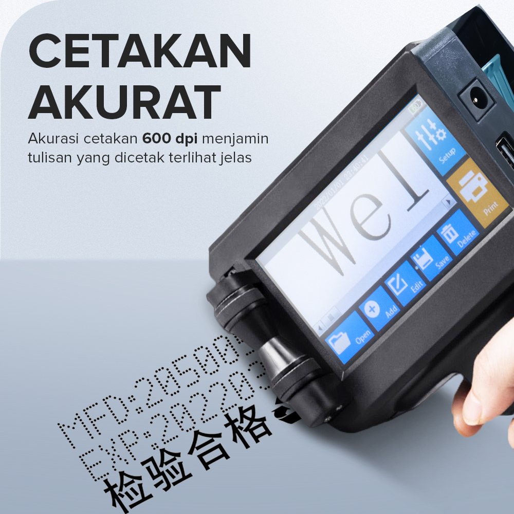 LEOMN Mesin Printer Portable Handheld Intelligent Inkjet Printer - PIG600