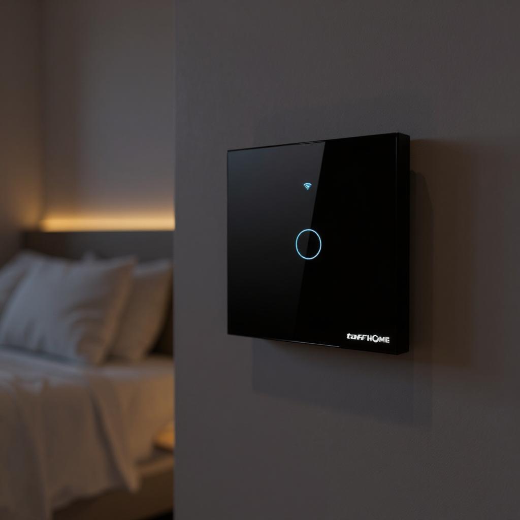 TaffHOME Saklar Lampu Wireless WiFi Remote Tuya Alexa Touch Control - TH86