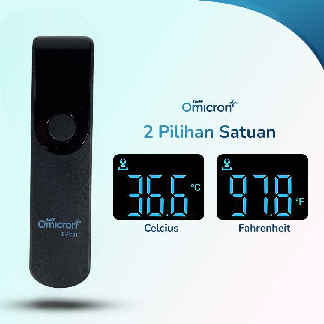 TaffOmicron Termometer Suhu Badan Digital Thermogun Infrared Dual Mode - IR-FM01 - Gambar 4