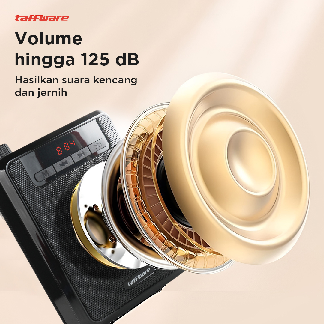Taffware Megaphone Mikrofon Penguat Suara Tourguide Speaker 125dB - K300