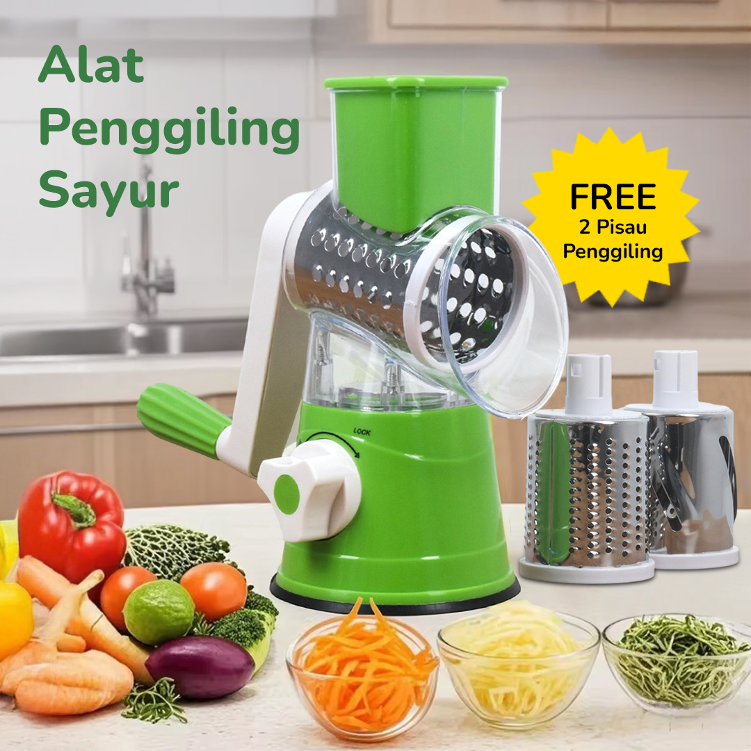 CHYU Penggiling Sayur Vegetable Cutter Slicer Tabletop Drum Grater - YG-806