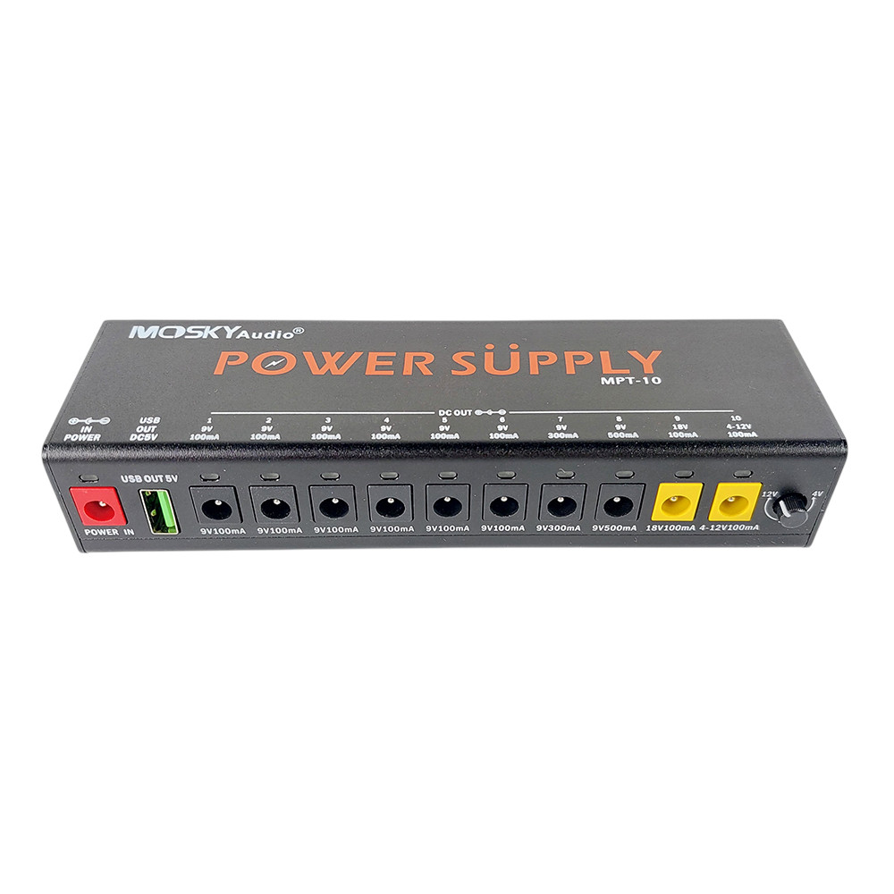 MOSKYAUDIO Power Supply One Adjustable Effect Guitar with USB - MPT-10