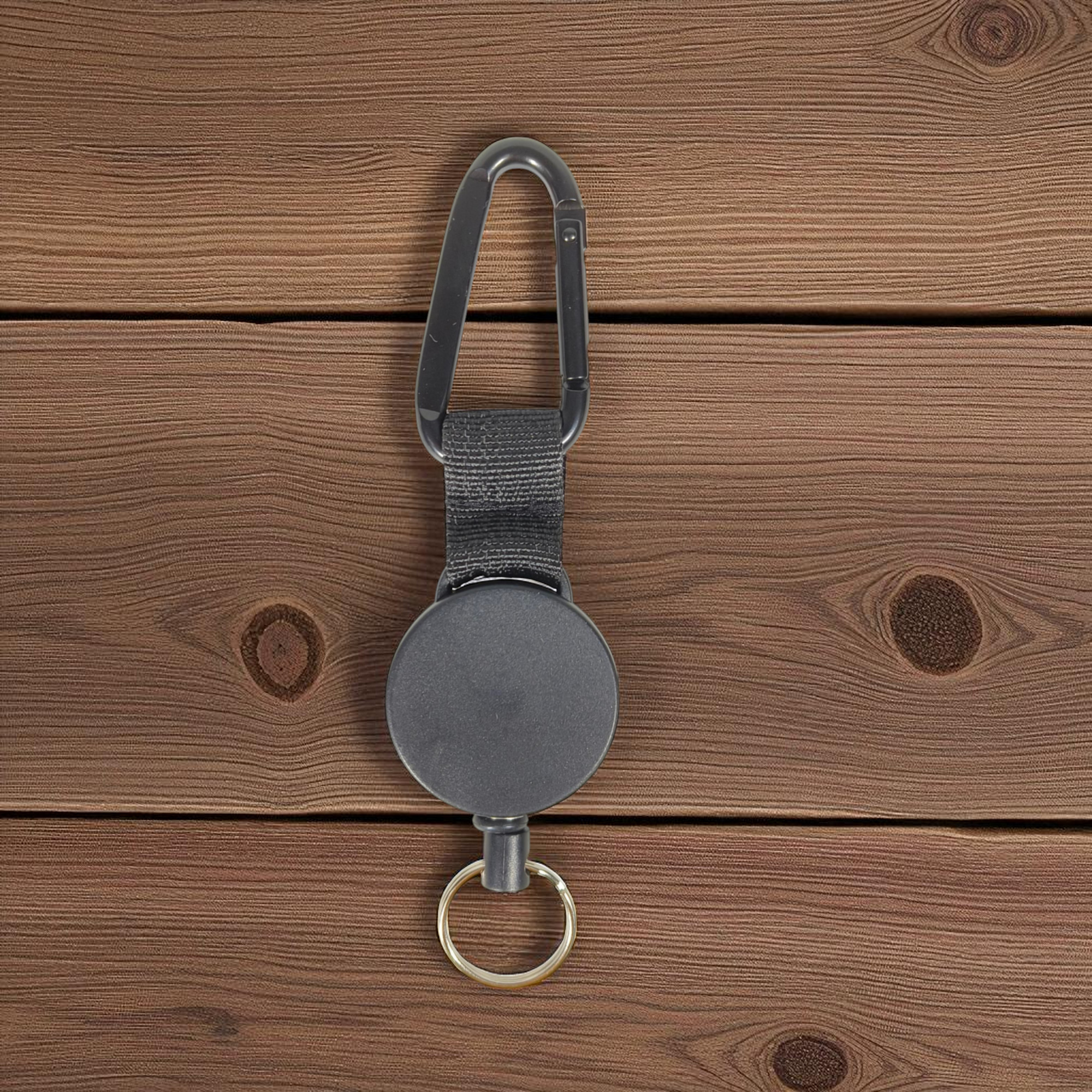 QOONG Gantungan Kunci Retractable Carabiner Steel Wire - H24