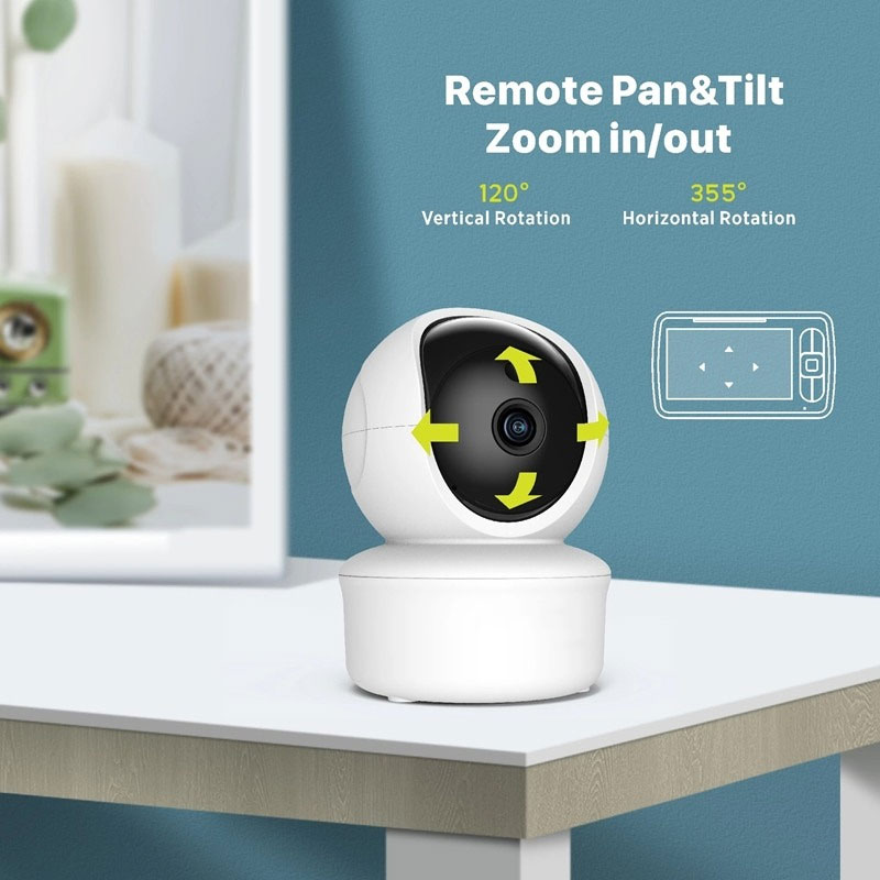 IBNUNU Baby Monitor CCTV Display Camera Two Way Talk 5 Inch 3000mAh - SM650