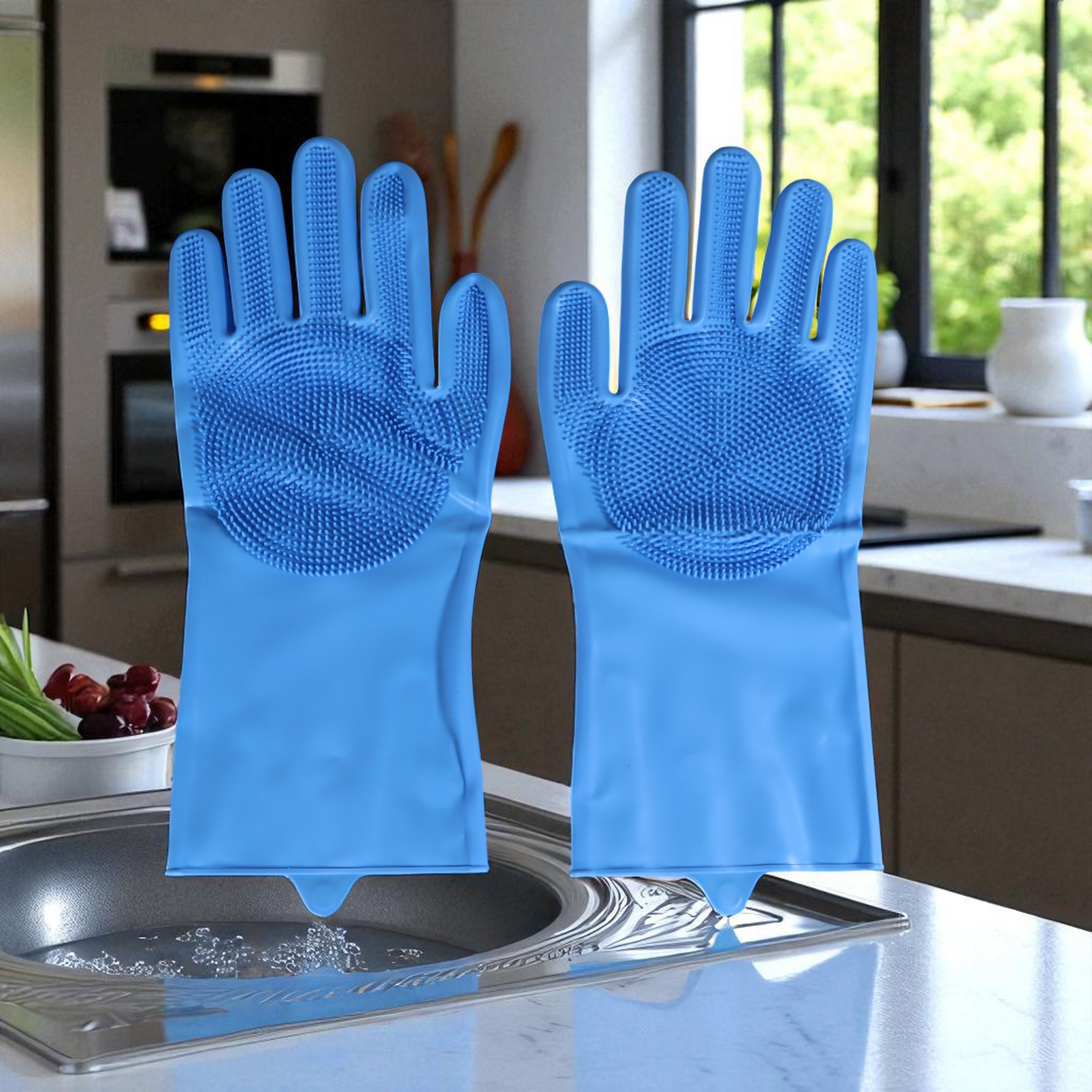 Mi JJ Sarung Tangan Sikat Magic Silicone Cleaning Gloves - HH674