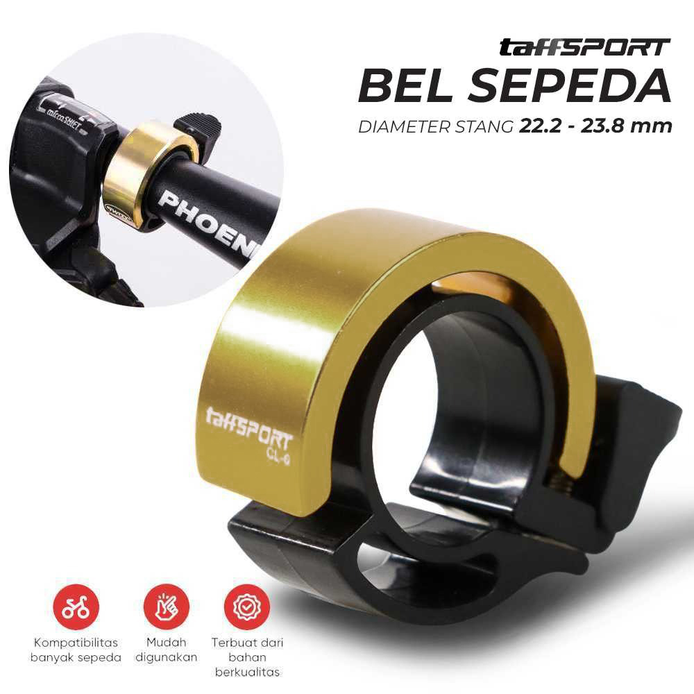 TaffSPORT Bel Sepeda Bike Horn Aluminium Universal Fit 85dB - CL-6